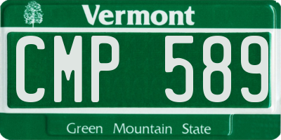VT license plate CMP589