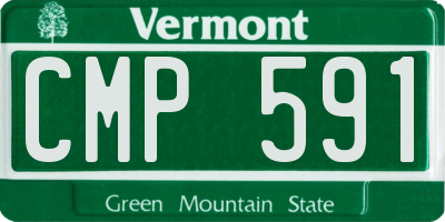 VT license plate CMP591
