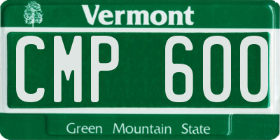 VT license plate CMP600