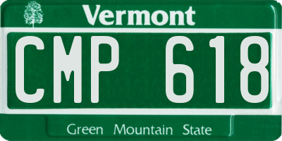 VT license plate CMP618