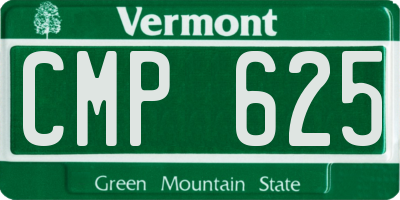 VT license plate CMP625