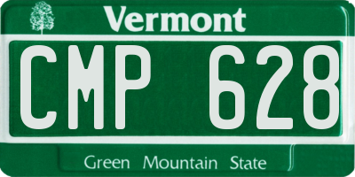 VT license plate CMP628
