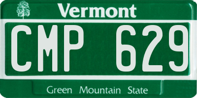 VT license plate CMP629