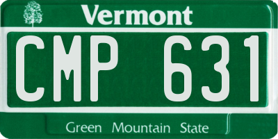 VT license plate CMP631