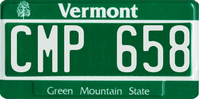 VT license plate CMP658