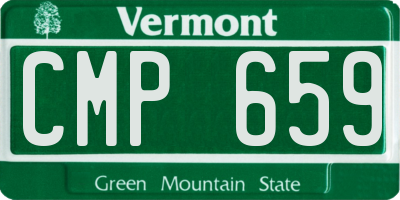 VT license plate CMP659