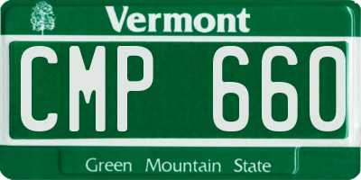 VT license plate CMP660