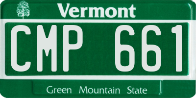 VT license plate CMP661