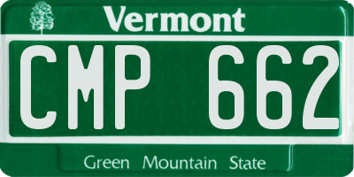 VT license plate CMP662