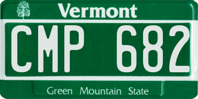 VT license plate CMP682