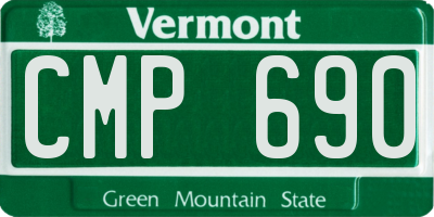 VT license plate CMP690