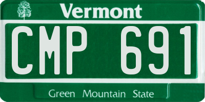 VT license plate CMP691