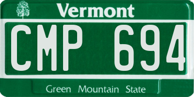 VT license plate CMP694