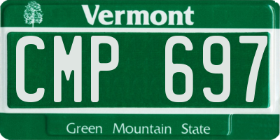 VT license plate CMP697