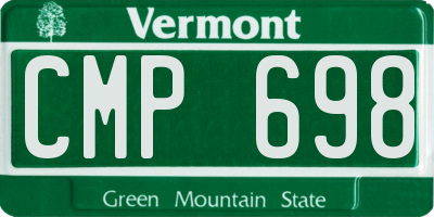VT license plate CMP698