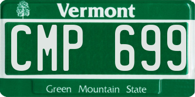 VT license plate CMP699