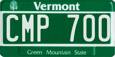 VT license plate CMP700