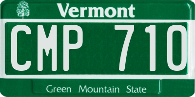 VT license plate CMP710