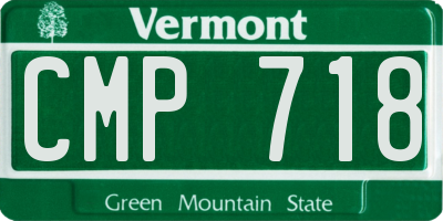VT license plate CMP718