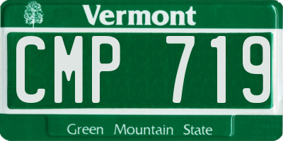 VT license plate CMP719