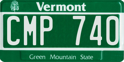 VT license plate CMP740