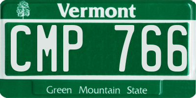 VT license plate CMP766