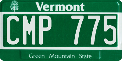 VT license plate CMP775