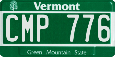 VT license plate CMP776