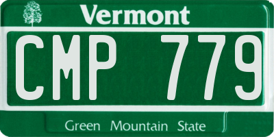 VT license plate CMP779