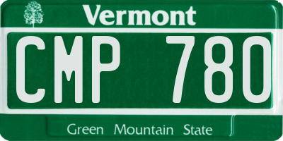 VT license plate CMP780
