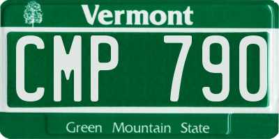 VT license plate CMP790