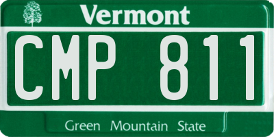 VT license plate CMP811