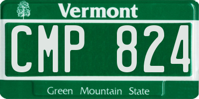 VT license plate CMP824