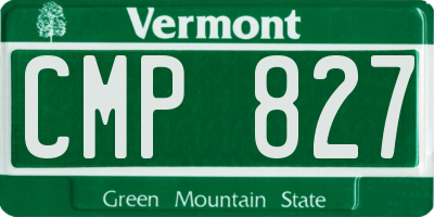VT license plate CMP827