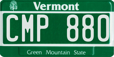VT license plate CMP880