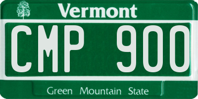 VT license plate CMP900