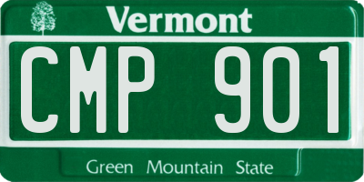 VT license plate CMP901