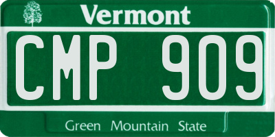 VT license plate CMP909