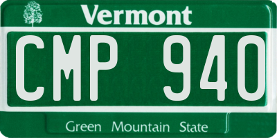 VT license plate CMP940