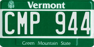 VT license plate CMP944