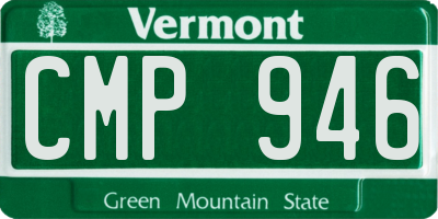 VT license plate CMP946