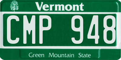 VT license plate CMP948