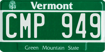 VT license plate CMP949
