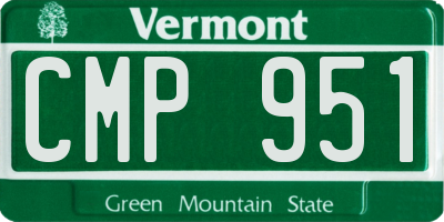 VT license plate CMP951