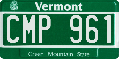 VT license plate CMP961