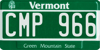 VT license plate CMP966