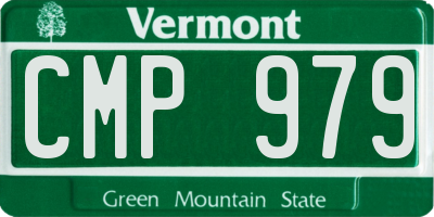 VT license plate CMP979
