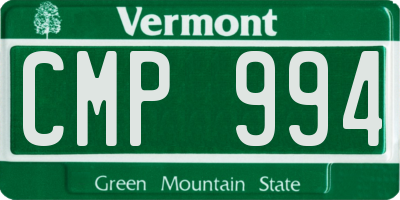 VT license plate CMP994