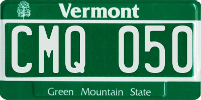 VT license plate CMQ050
