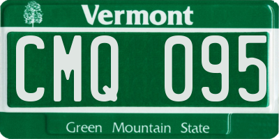 VT license plate CMQ095